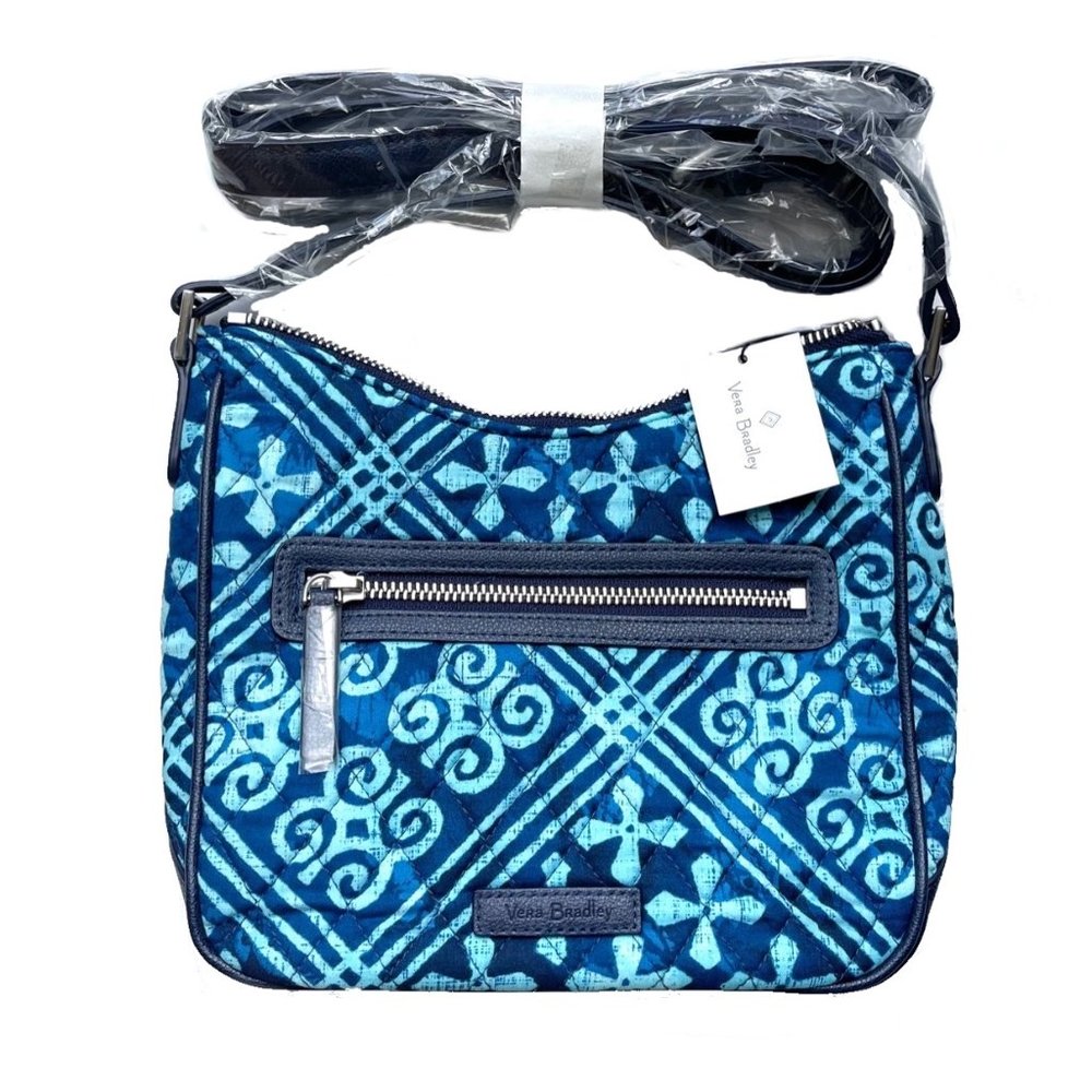 Vera Bradley Vivian Crossbody Cuban Tiles $58 Blue